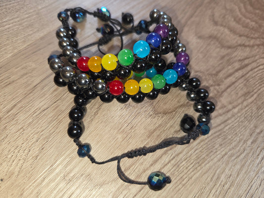 Macrame Rainbow Bracelet